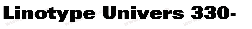 Linotype Univers 330字体转换